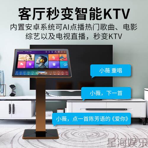 InAndon一体机音王家庭ktv点歌机触摸屏智能双系统卡拉ok点唱歌机