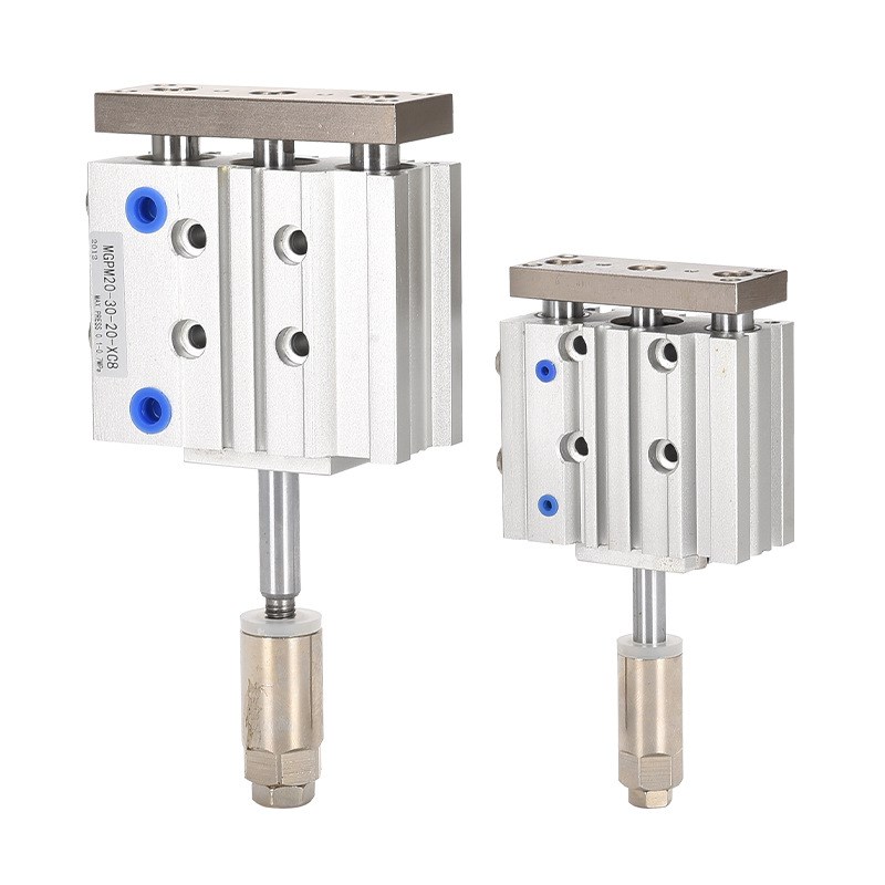 气动三轴三杆带导杆行程可调MGPM12/16/20/25/32X20/40/75-20-XC8