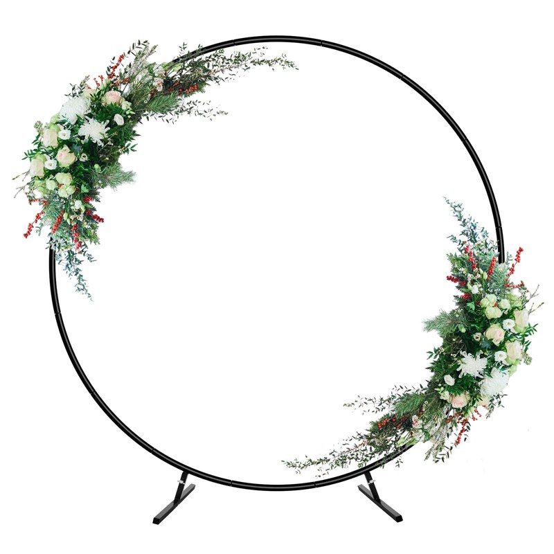 金属圆环气球拱门支架婚庆道具节日装扮摆件户外布置用品圆形拱门