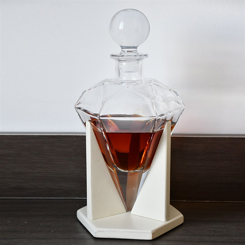 欧式水晶玻璃威士忌酒樽洋酒瓶带盖醒酒器创意酒壶洋酒杯酒具套装