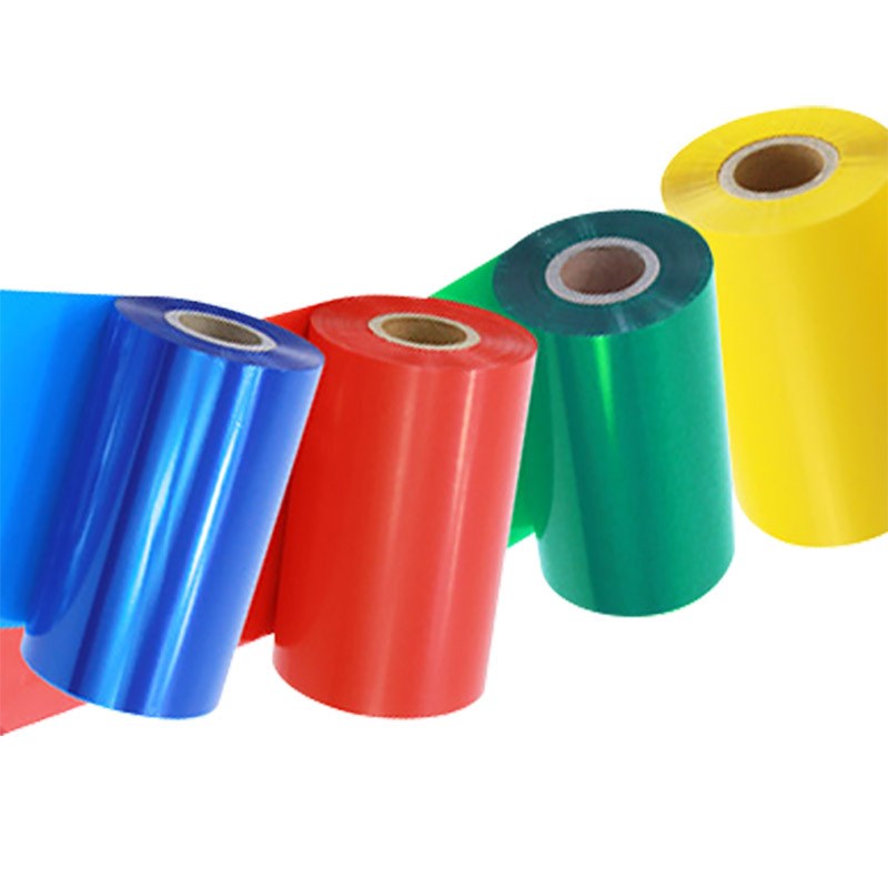 彩色混合基碳带300米打印机不干胶铜版标签纸色带4色可选