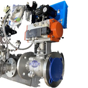 双作用气动法兰球阀Q641F-25C DN150 气动开关球阀 厂家