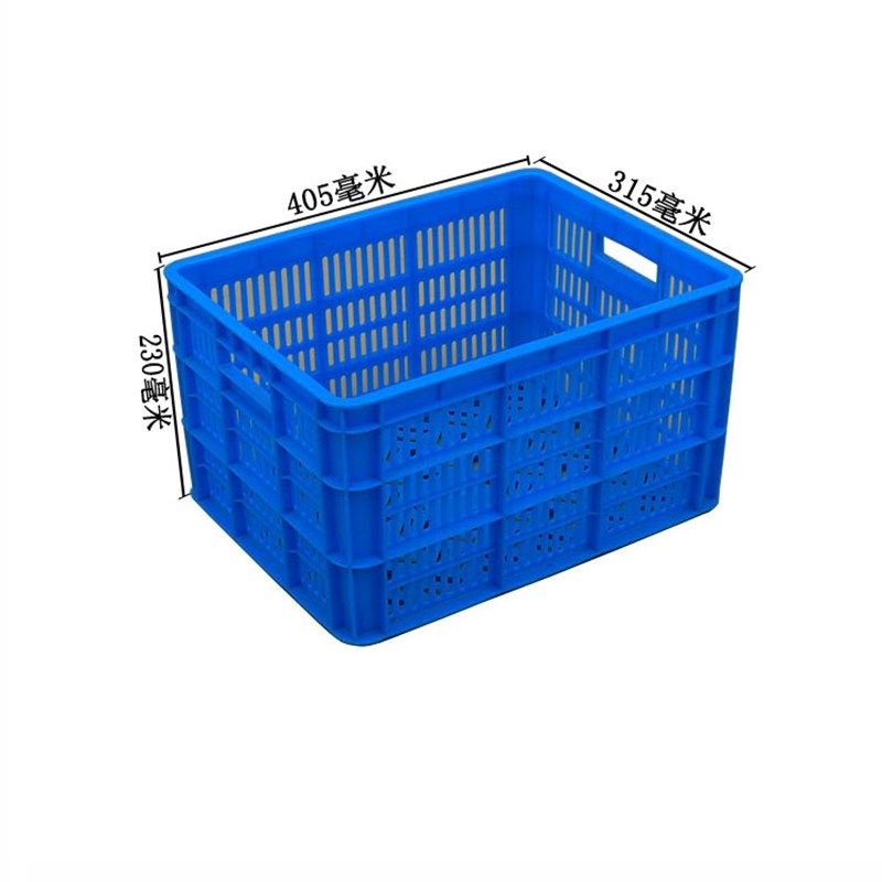 装铁件周转筐 380-225塑料周转筐 结实厚框 带眼塑料筐 熟胶框