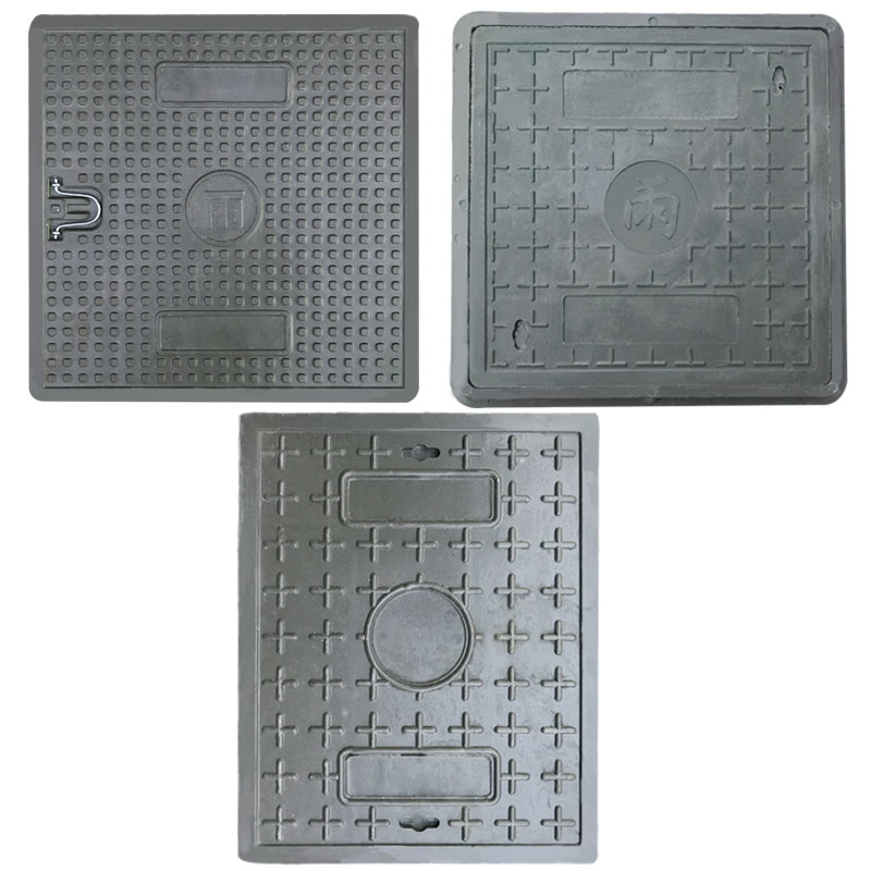 重型方形树脂复合正方形井盖下水道沙井盖圆形电力窨井雨污水盖板