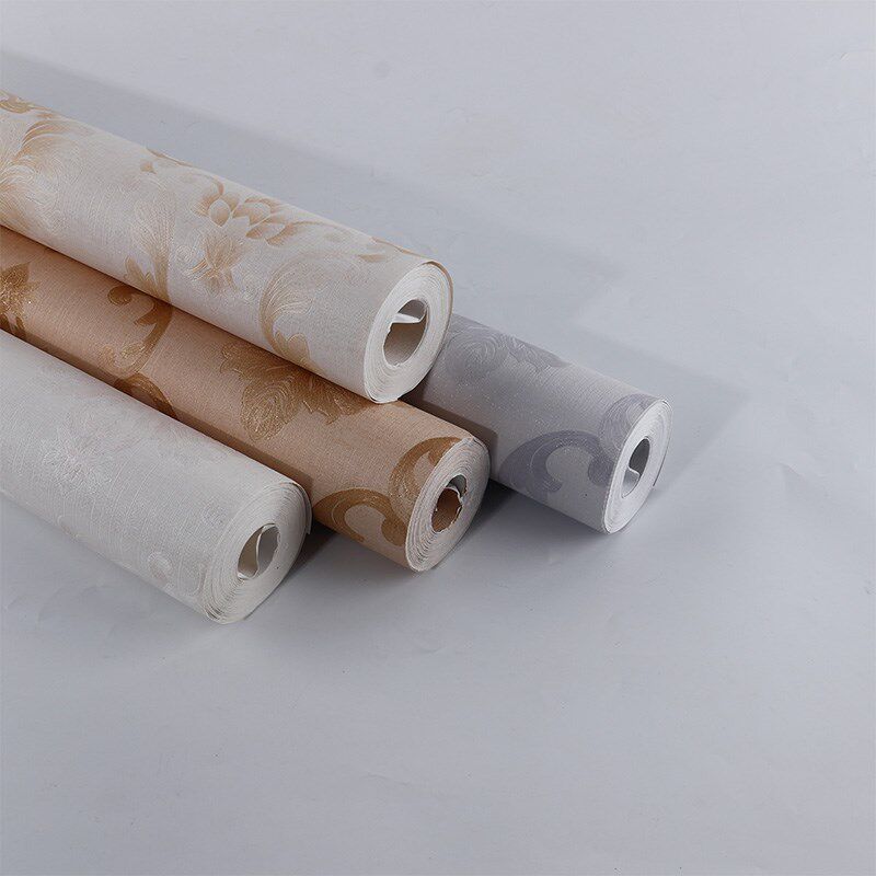 墙纸非自粘 纯色素色欧式纹墙纸店铺装修壁纸酒店工程墙纸