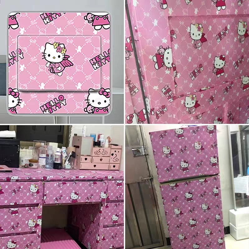 衣柜内部改造贴纸家具柜门改色翻新防潮衣橱柜内柜子里面专用壁纸