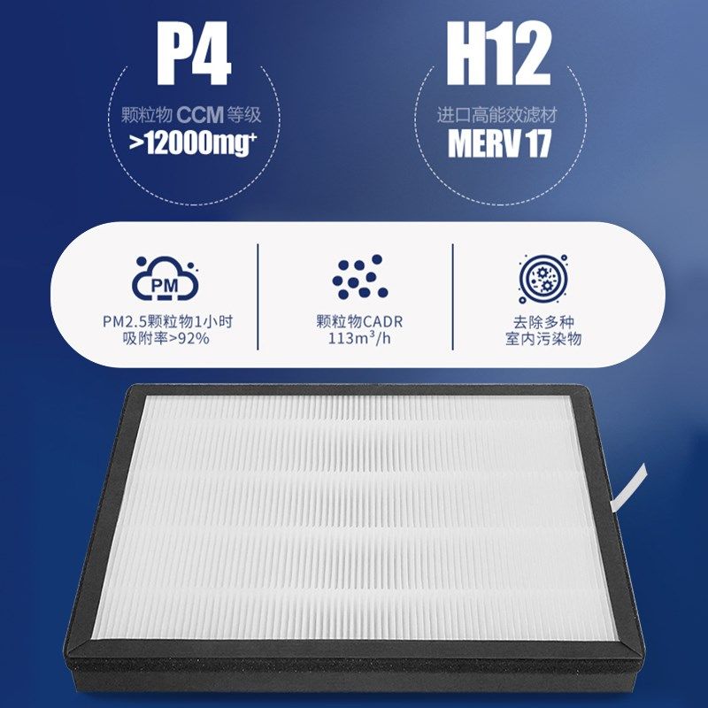 适配mate新风机A01家用新风系统空气净化器滤芯除醛雾霾烟尘滤网