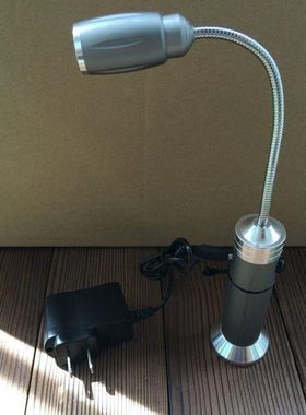 充电18650手电筒小台灯弯曲带强磁铁LED软管工作灯维修灯 强光