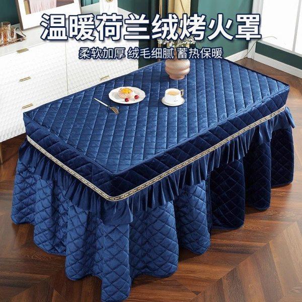 冬季新款加绒加厚长方形烤火桌取暖桌布电炉罩套烤火桌子罩套被,居家布艺,烤火罩,淘宝优惠券,粉丝福利购,淘宝优惠卷