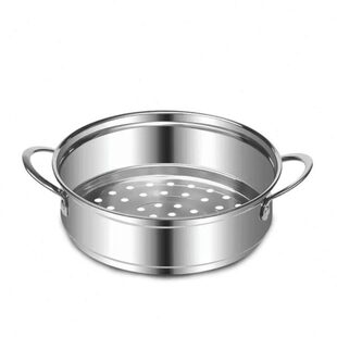 小蒸笼304不锈钢家用小号蒸格16cm18奶锅汤锅蒸屉篦子通用蒸包子