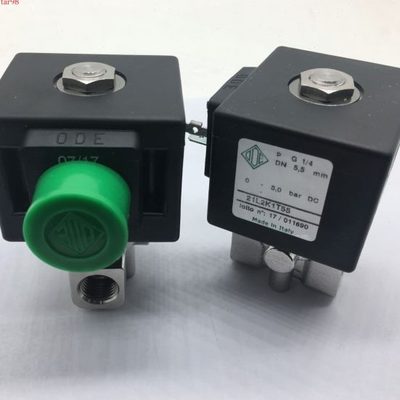 意大利ODE微型不锈钢电磁阀21L2K1T55 两通常闭220V  24V