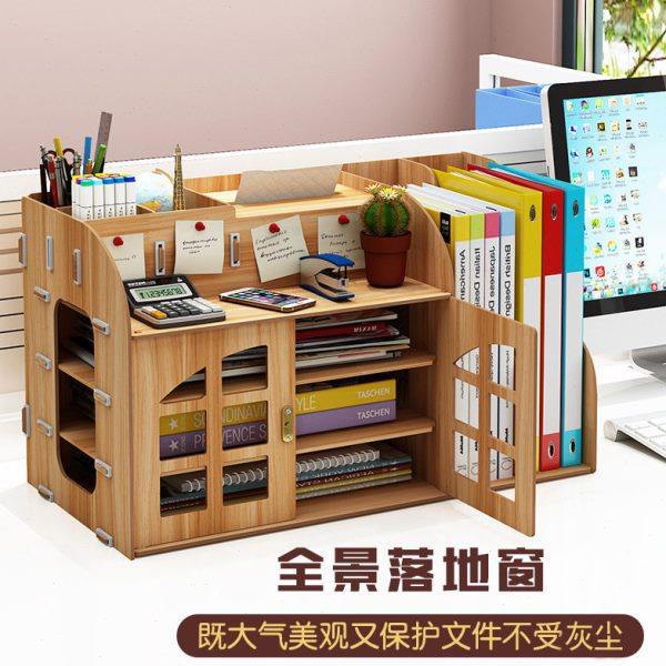 公桌收纳文件夹收纳盒桌面置物架书桌文具整理架笔筒多层大容量,收纳整理,首饰盒,淘宝优惠券,粉丝福利购,淘宝优惠卷