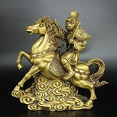 纯铜马上封侯摆件马上猴孙悟空骑马齐天大圣弼马温摆件工艺品礼品