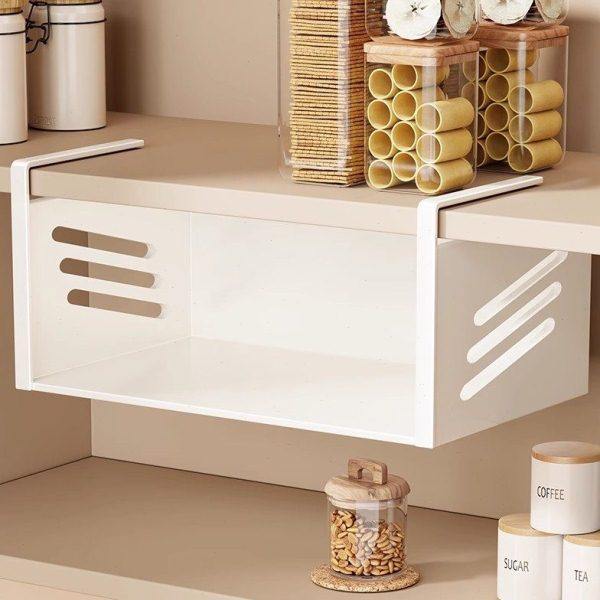 柜内收纳架置物架宿舍挂篮好物书桌下挂衣柜分层隔板桌面挂架神器,厨房/烹饪用具,水槽置物架,淘宝优惠券,粉丝福利购,淘宝优惠卷