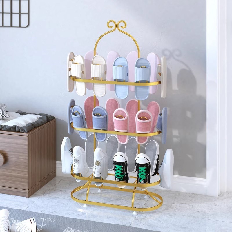 简易晾鞋架室外晒鞋子的架子阳台旋转鞋架家用收纳落地式室内鞋架