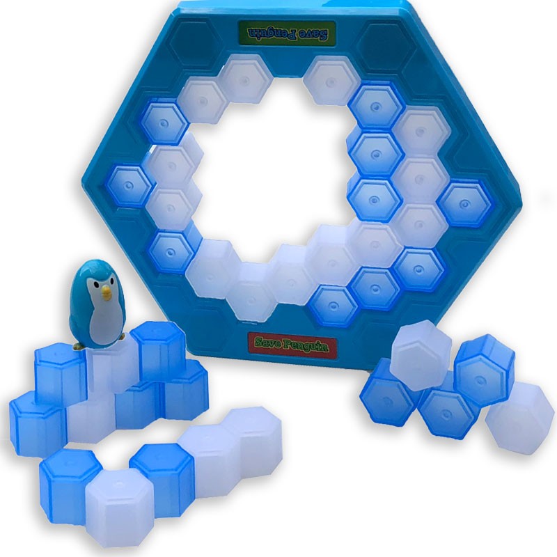 小乖蛋敲冰块救救企鹅砸敲打大号破冰台游戏儿童亲子互动桌游玩具