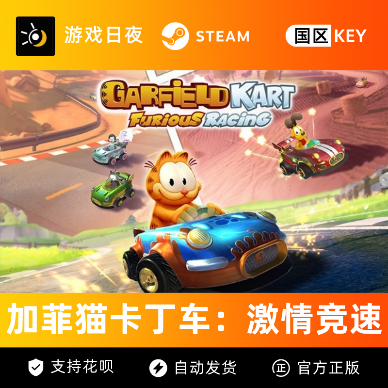 STEAM正版游戏加菲猫卡丁车激情竞速游戏全球KEY激活码国区