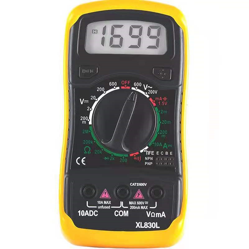 现货 XL830L 袖珍式数字万能表手持式背光万用表数字