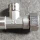 304不锈钢正三通单双头活接头4分变径外丝内丝异径活接头水管配件