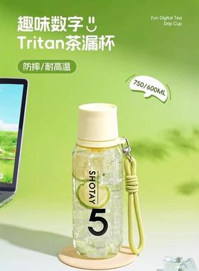 德国瑞波水杯Tritan便携式运动杯女夏季学生大容量健身杯男