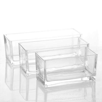 花瓶玻璃造景创意养水培植物鱼缸花瓶水长方形花盆邮包透明容器