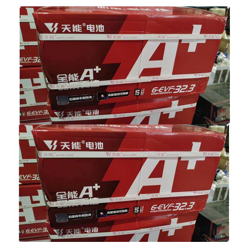 单一个天能电瓶/电池 12V32AH/6-EVF-32.3铅酸12V32A单只电瓶电池