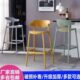塑料吧椅简约家用靠背高脚凳子轻奢酒吧椅现代简约可叠放吧台椅子