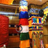 饰 胜利幢装 幢幡1.4米 五彩筒 藏式