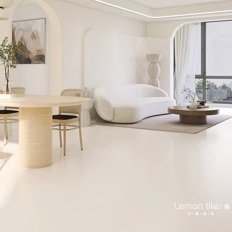 柔光天鹅绒纯色奶油风瓷砖800x800卧室客厅地砖浴室墙砖750ZX1500