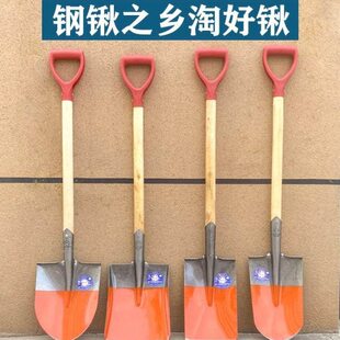 德国进口大铁锹头农用钢锹铲子挖土松土铁铲锰钢加厚老式大号铁锨