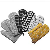 棉麻微波炉手套隔热防烫 加厚耐高温锅垫盘垫厨房烘焙小工具