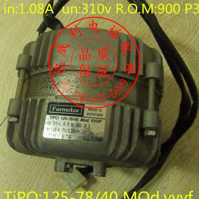 佛马特变频门电机 中迅门电机 TIPO:125-78 MOd.vvvf in:1.08A