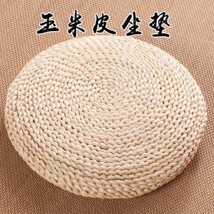 拜垫打坐垫草席子蒲团坐垫草编玉米皮圆形农家坐墩草垫子铺团地垫