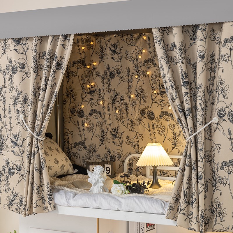 床帘宿舍上铺加厚强遮光大学生寝室F上下铺窗帘布下桌遮挡帘无涂