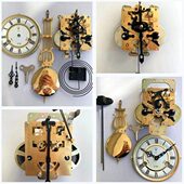 北极星纯铜机芯座挂钟老式 复古报时维修摇摆机械发条机械钟表配件