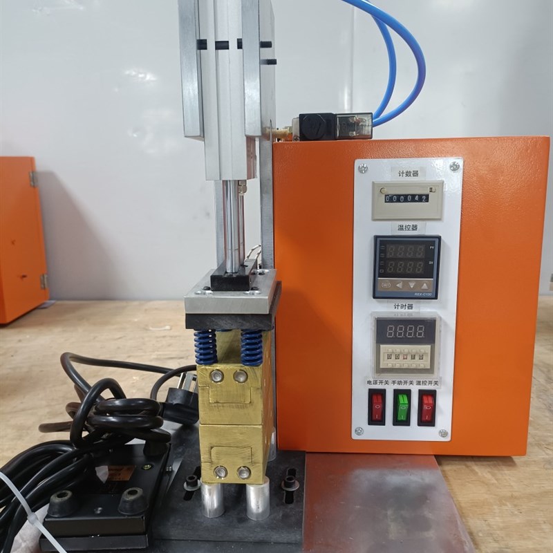 新能源发泡矽胶焊接机 热粘机 发泡矽胶密封O圈接头机 矽胶条对接