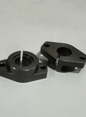 45号钢直线光轴菱型卧式固定支撑座碳钢SHF15钢制卧式固定支架