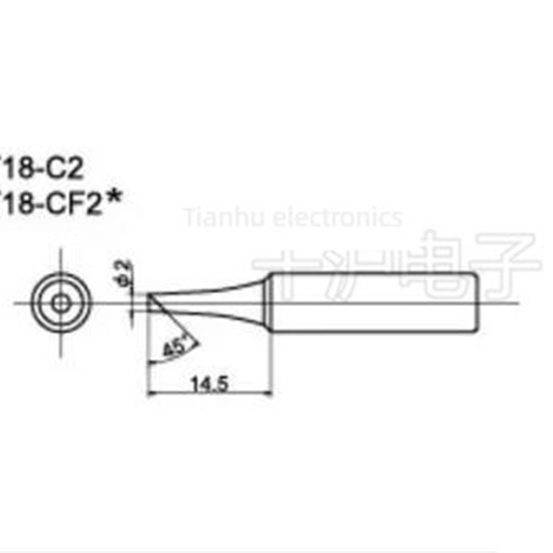 客家原装日本白光进口烙铁头T18-Cf2烙铁头Fx888D烙铁站专用