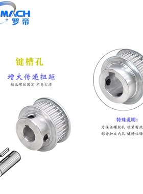 同步轮S3M60齿/T槽宽11BF型STS S3M型带台阶带凸台同步带轮成品孔