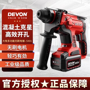 大有5401锂电无刷电锤电镐三用充电式 冲击钻多功能大功率电动工具