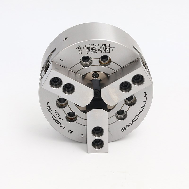 韩国三千里液压卡盘SAMCHULLY HS-06三爪中空油压夹头HS-08卡盘云