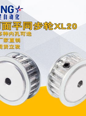 同步轮XL20齿AF型两面平同步皮带轮内孔5/16/18/19/20齿面顶丝
