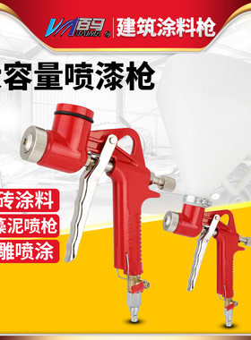 百马BM-30G可调塑料气动建筑涂料喷涂枪喷石漆喷砂枪内外墙壁