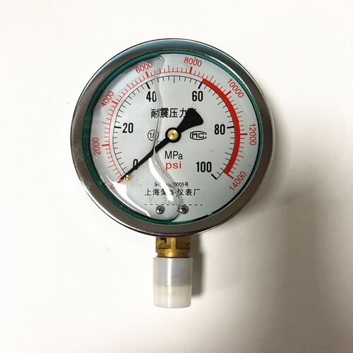 上海荣华 YN-100 耐震压力表 100MPA 60MPA 4MPA液压油压抗震