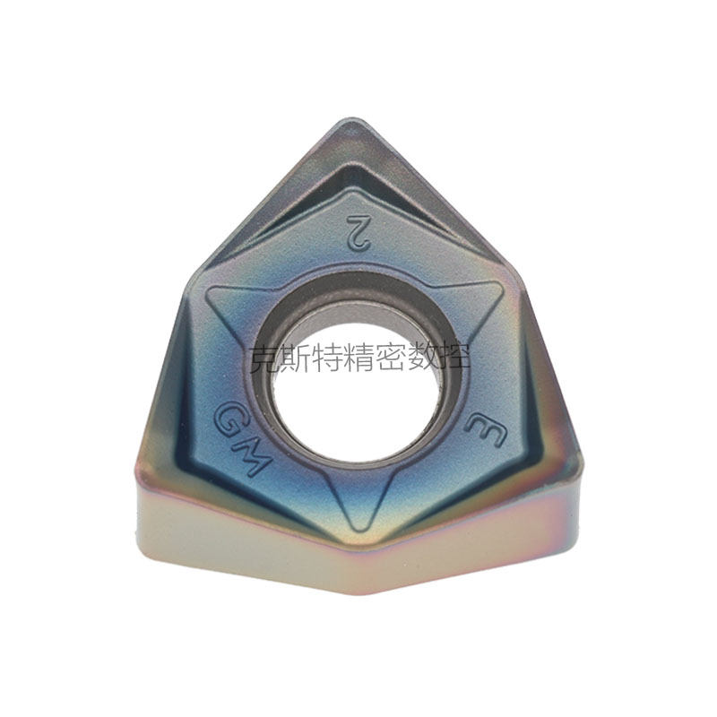 快进给铣刀片 双面六角刀片 MFWN刀片WNMU080608钢件铸铁不锈钢铝