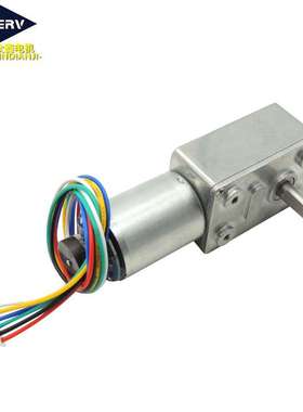 ZGY-370B 涡轮蜗杆直流减速减速电机霍尔编码器低噪音24V调速马达