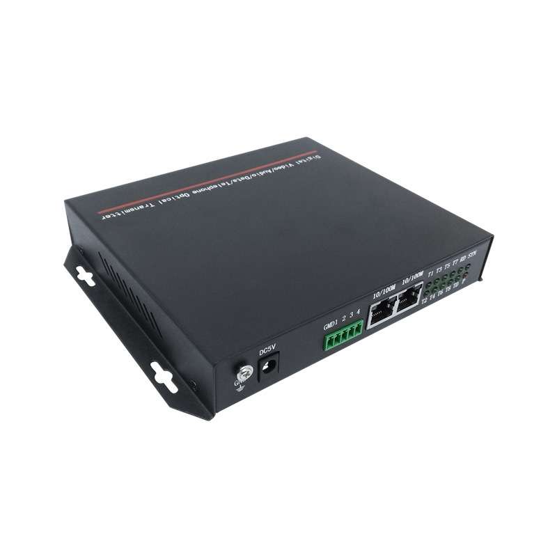 邮科YKS8T2E1SW   经济型电话光端机  8路电话网络光端机