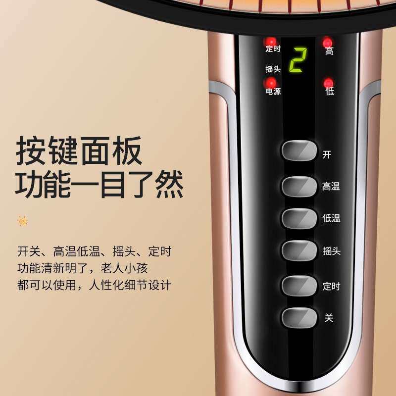 扬子小太阳取暖器特大号家用节能省电立式落地烤火炉电热风扇