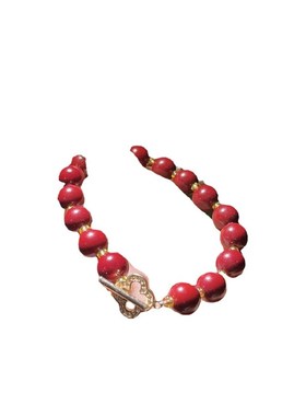 朱砂紫金砂手h串手链本命年中国红节日送礼送男女朋友