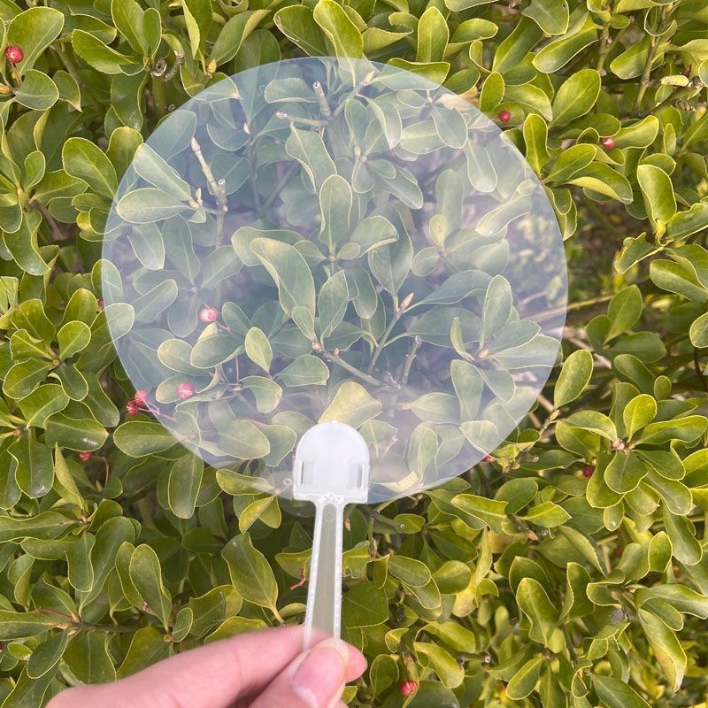 咕咔盘把现货卡贴t纸迷你透扇涂鸦透明娃用小扇子雯沃